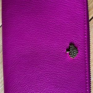 Mulberry Glossy Pink Continental Wallet